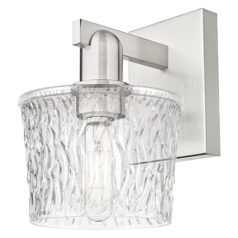 Innovations Lighting 716-1W-11-7 Niagara Sconce Niagara 11" Tall Wall - Brushed Satin Nickel / Clear