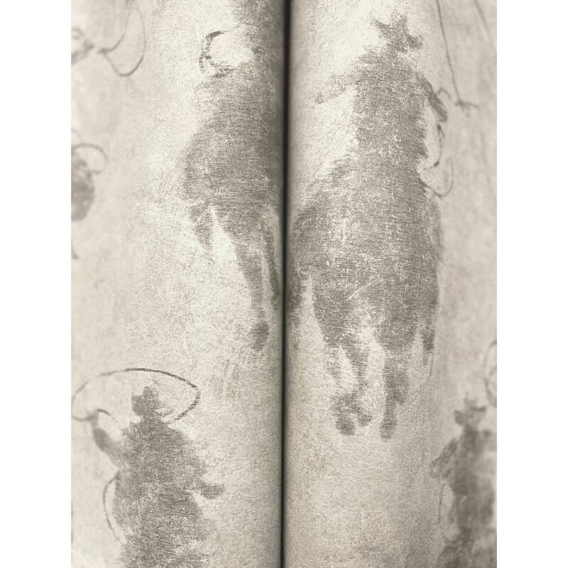 Stockman Silhouette Grey Wallpaper