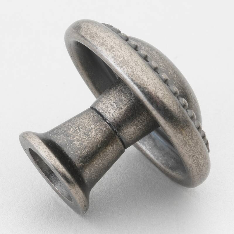 GlideRite 1.25-inch Weathered Nickel Round Beaded Cabinet Knobs (Pack of 10 or 25)