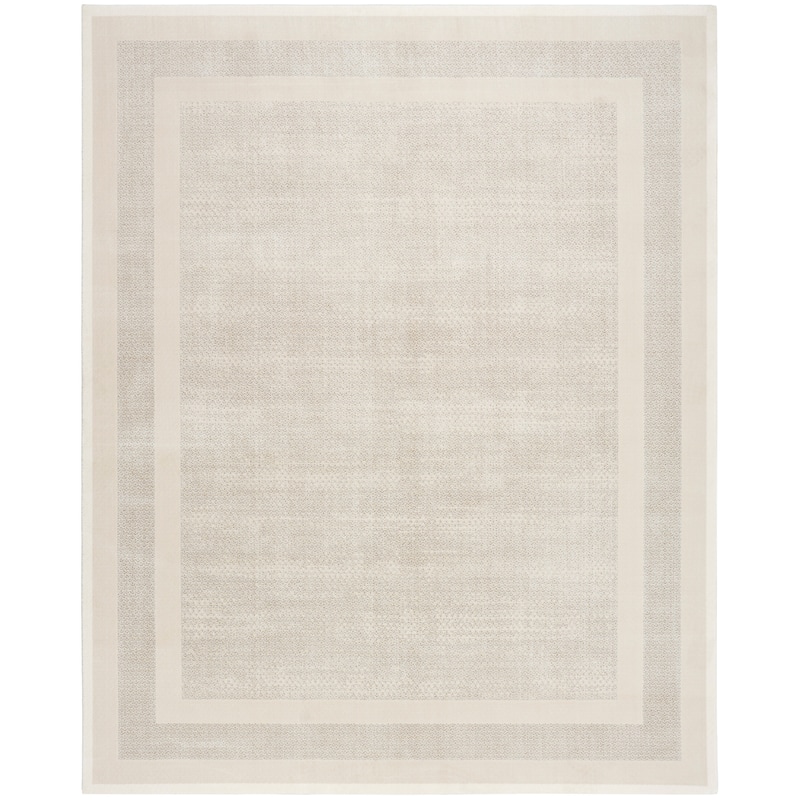 DKNY Grand Street Ivory Taupe Contemporary Chic Indoor Rug - 7'10" x 9'10" - Ivory/Taupe