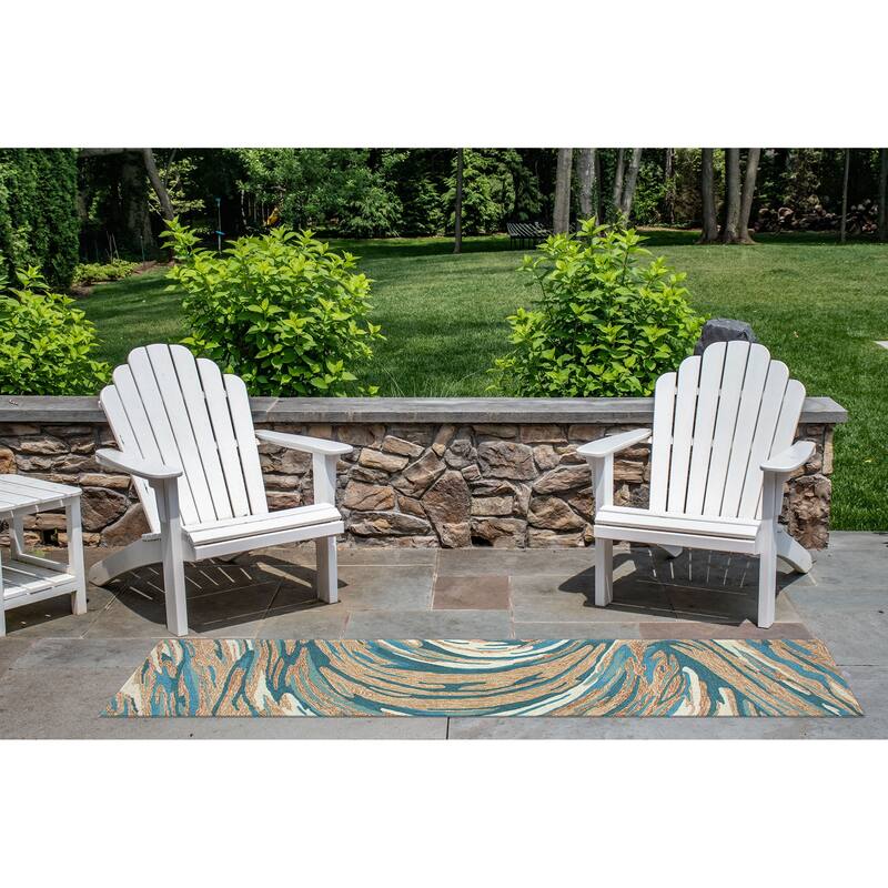 Liora Manne Capri Big Wave Indoor/Outdoor Area Rug