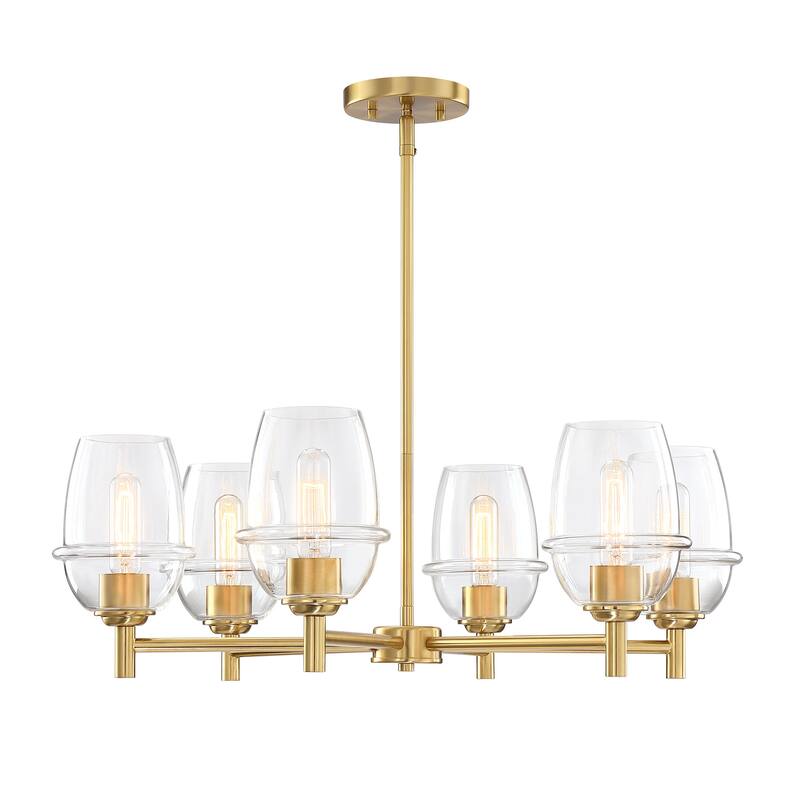 Designers Fountain D310M-6CH Summer Jazz 6 Light 28" Wide Chandelier