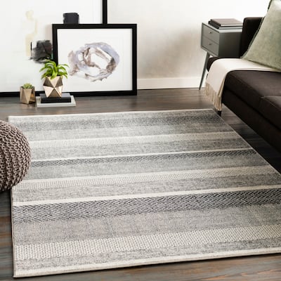 Livabliss Elfman Bohemian Stripe Area Rug
