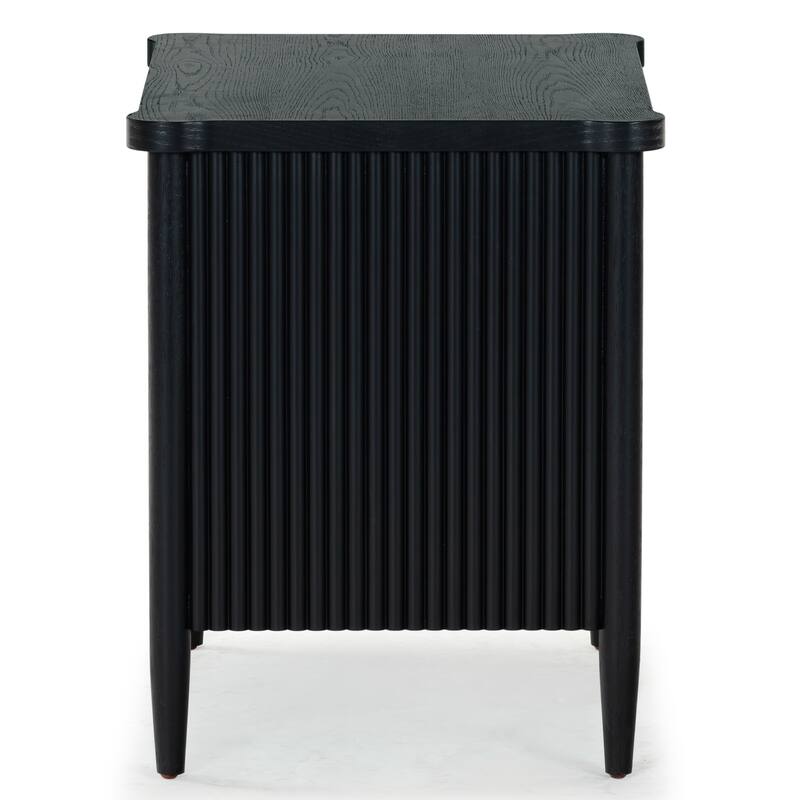 SAFAVIEH Couture Shelbie 1-Drawer Reeded Nightstand, Fully Assembled