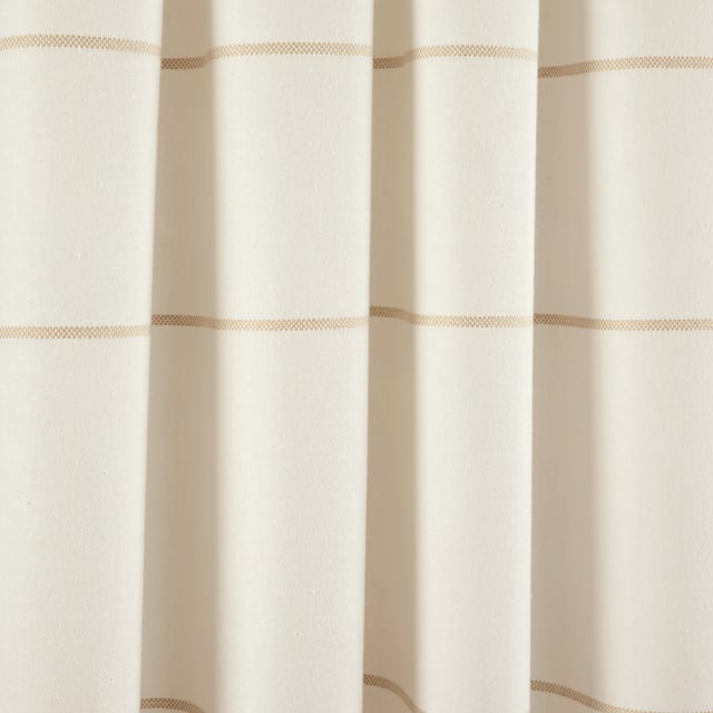 Lush Decor Farmhouse Boho Stripe Woven Tassel Yarn Dyed Cotton Window Curtain Panel Pair