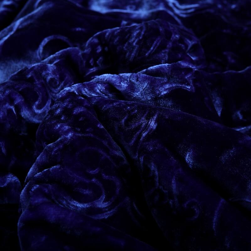 Solid Micromink Sherpa Comforter Bed Set
