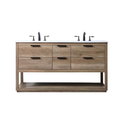Elegant Lighting VF19260D Larkin 60" Free Standing Double Basin Vanity