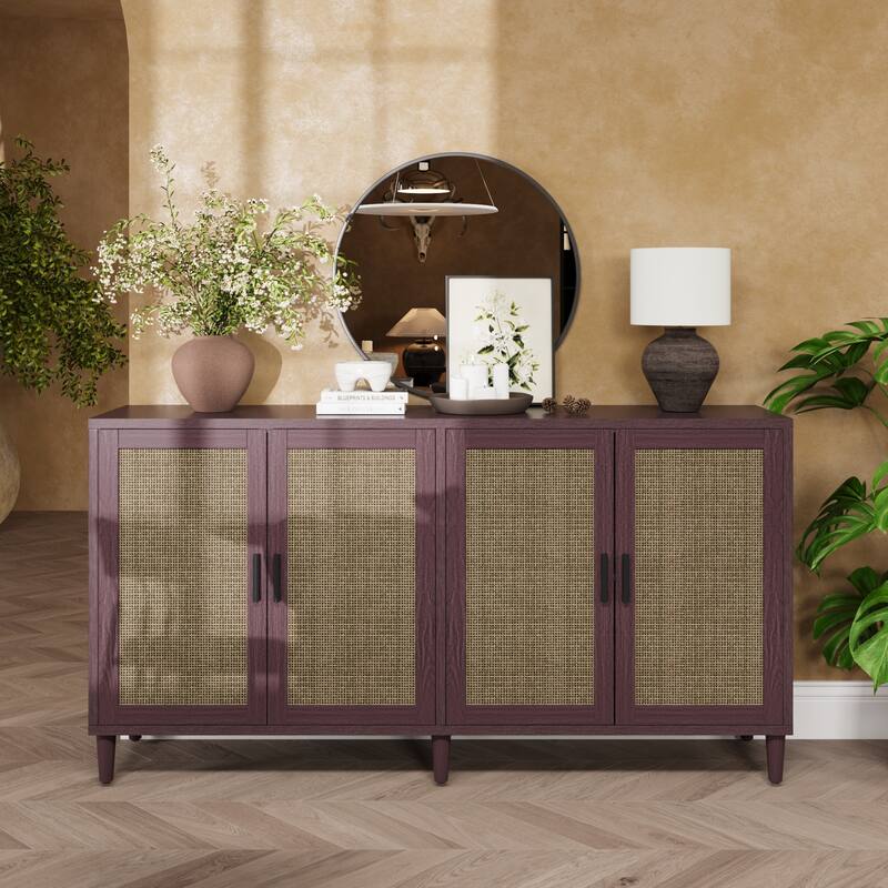 Storage Cabinet Brown Coffee Cabinet File Cabinet Pantry Cabinet