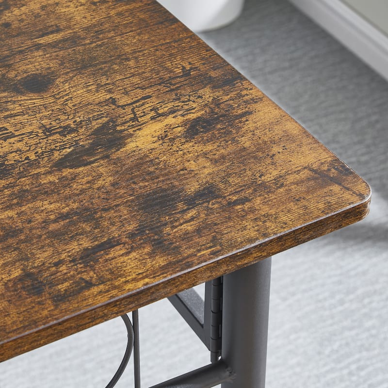 Iron Wood Square Kitchen Dining Room Table