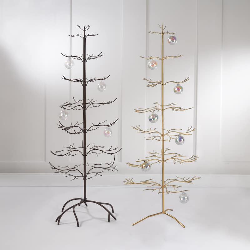 Natural Floor Standing Metal Tree - 66"