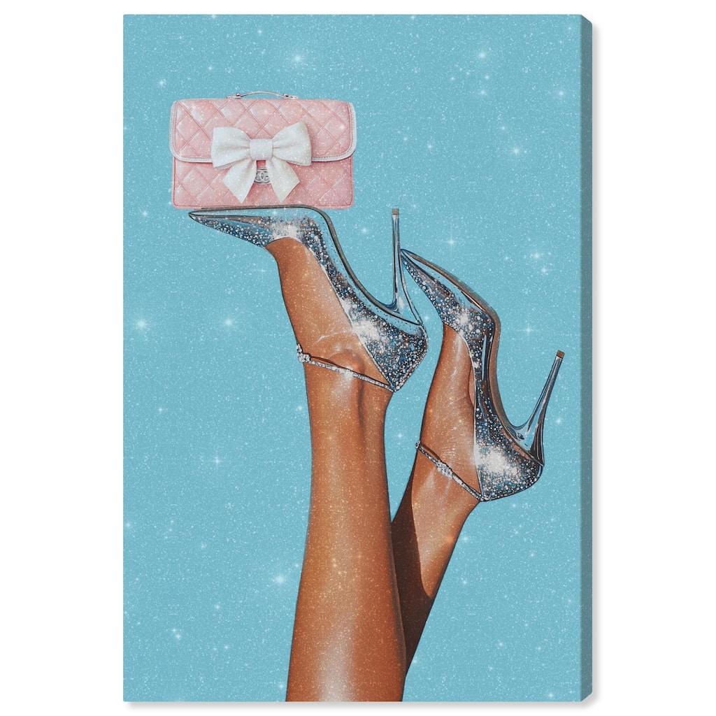 Clutch Purse on Display Canvas by Art Remedy, Gallery Wrapped