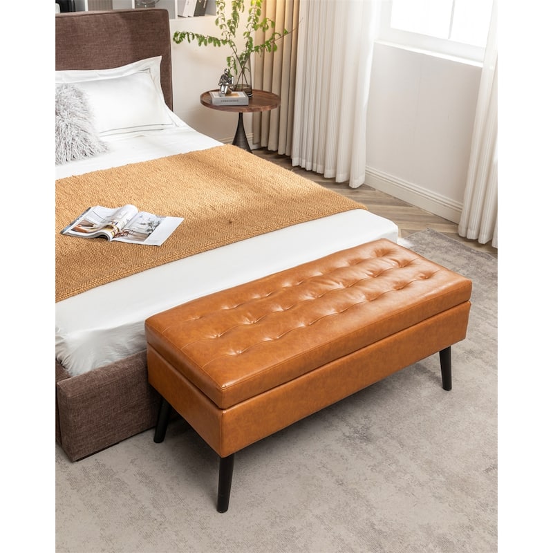 Storage Bench for Bedroom,End of Bed Bench Foot of Bed,Entryway Bench