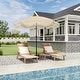 preview thumbnail 48 of 49, Clihome 9 Ft. Bohemian Fringed Patio Market Umbrella
