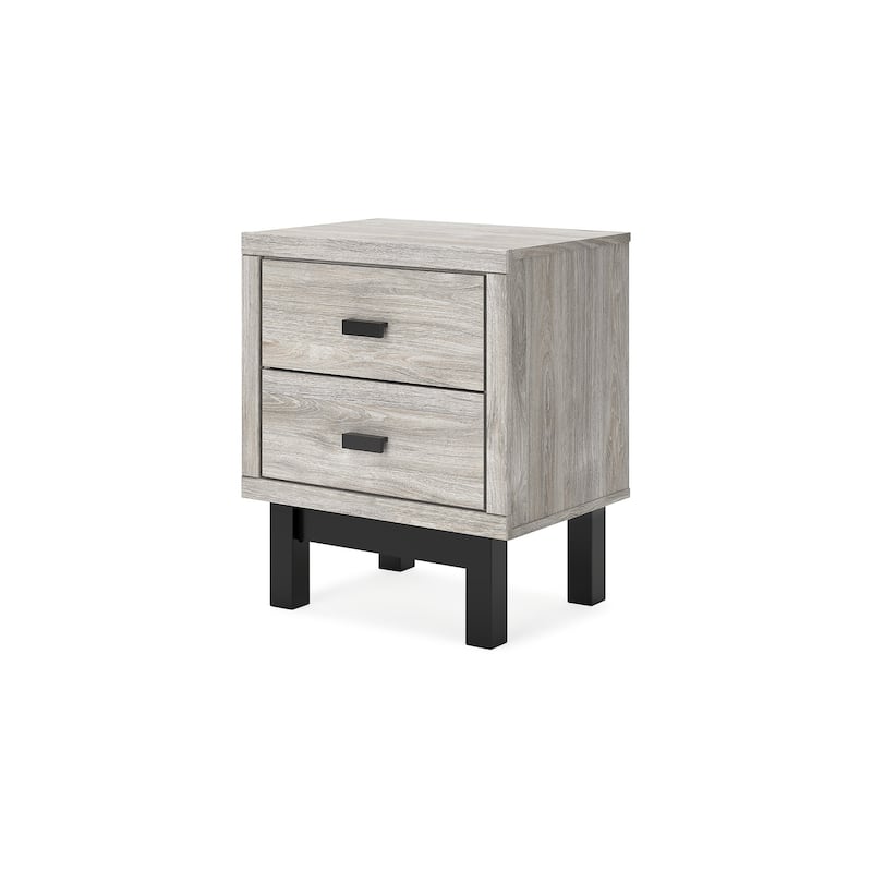 Signature Design by Ashley Vessalli Gray/Black Nightstand