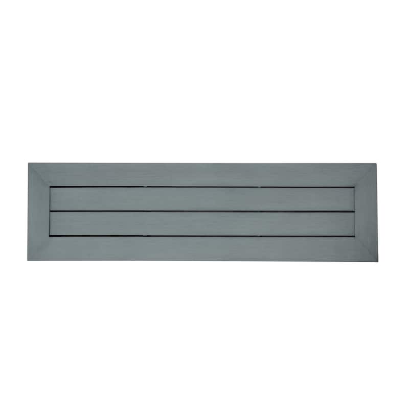 Roomfitters Modern Outdoor Aluminum Dining Bench, Stylish and Durable Design, Perfect for Patio and Garden Use