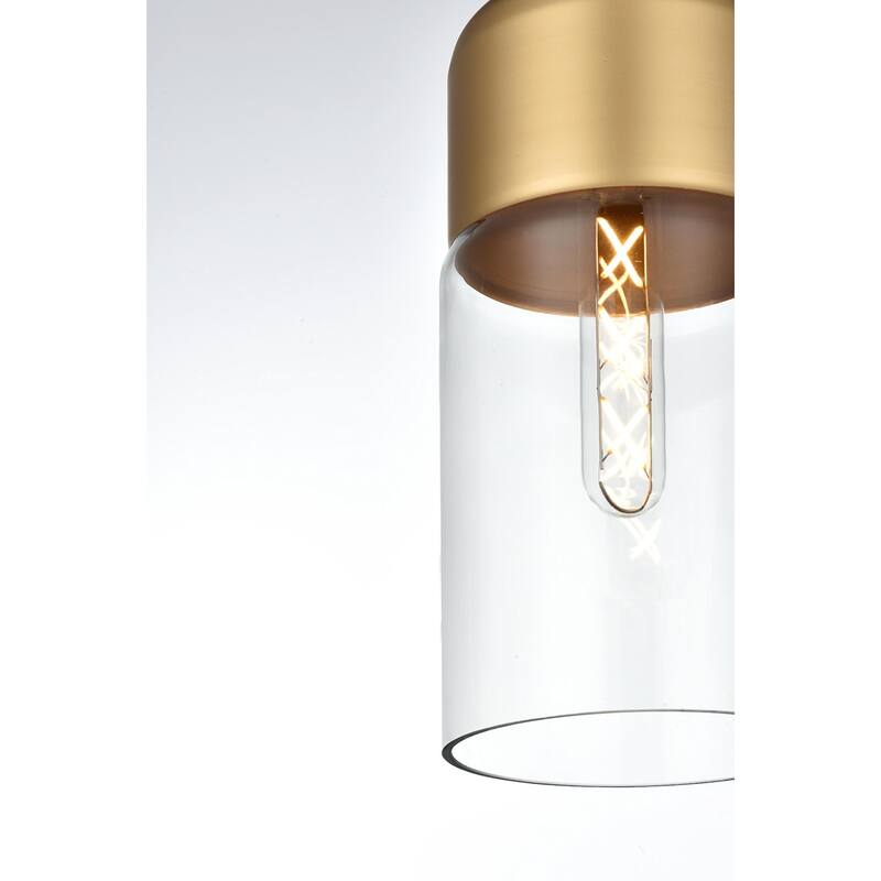 Elegant Lighting Ashwell Single Light 5" Wide Mini Pendant with Clear
