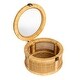preview thumbnail 3 of 8, Rattan and Bamboo Nestable Storage with Glass Lids, Set of 2