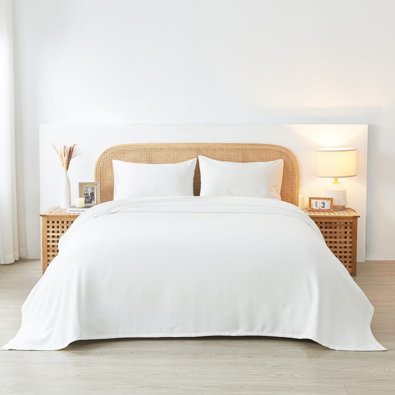Everyday Blanket Collect Egyptian Cotton Blanket - King & Cal King - White
