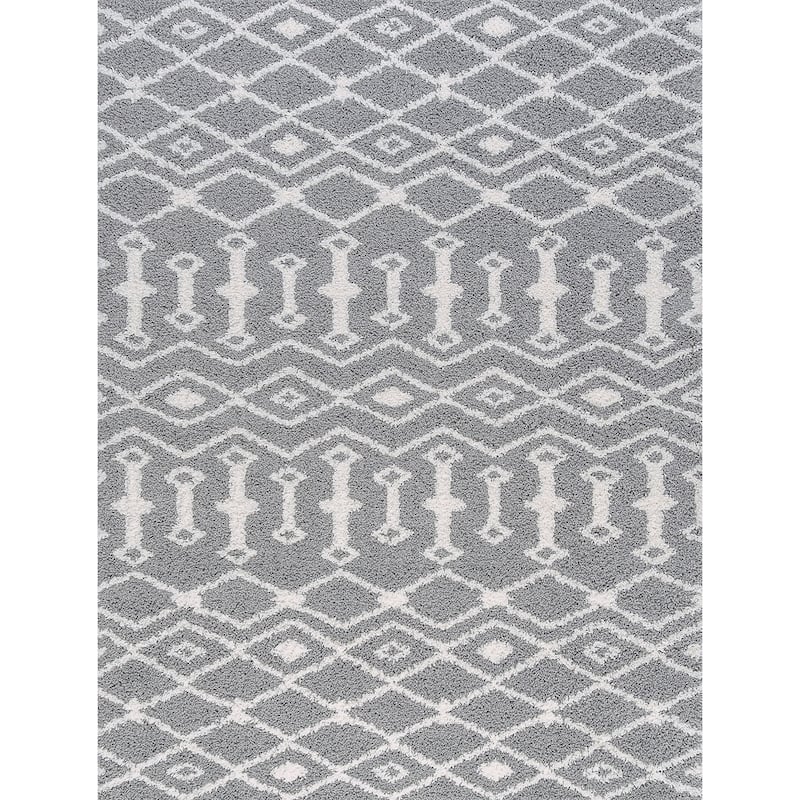 Joy Shag Mediterranean Geometric Indoor Area Rug