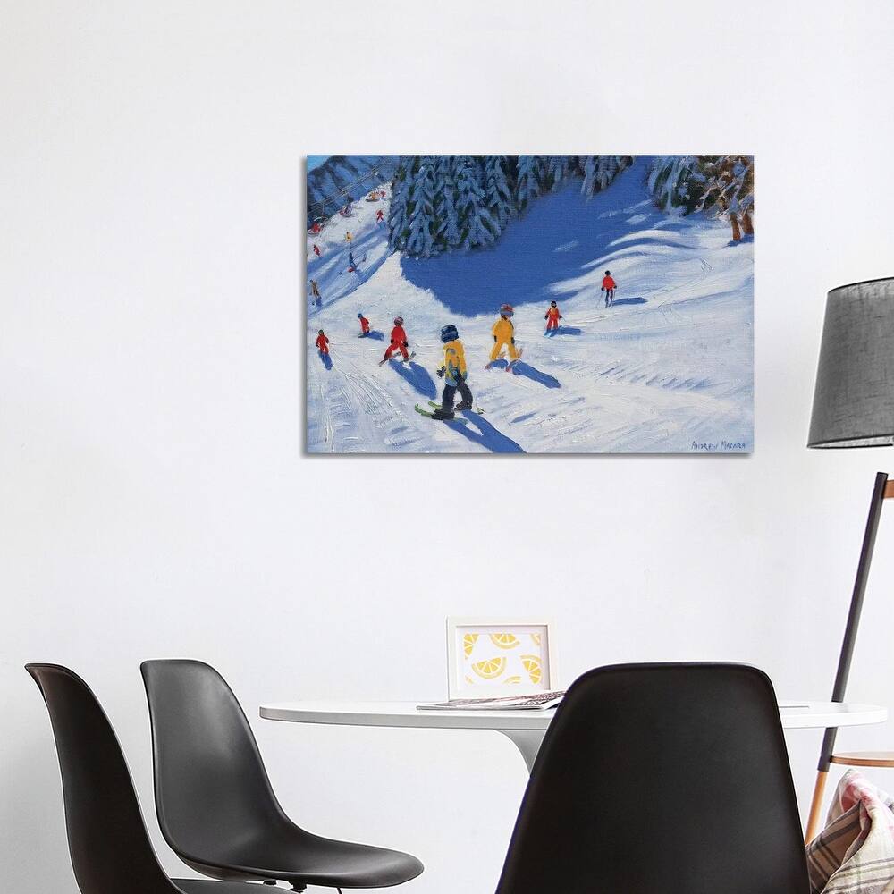 iCanvas "Ski School, Morzine" by Andrew Macara Canvas Print