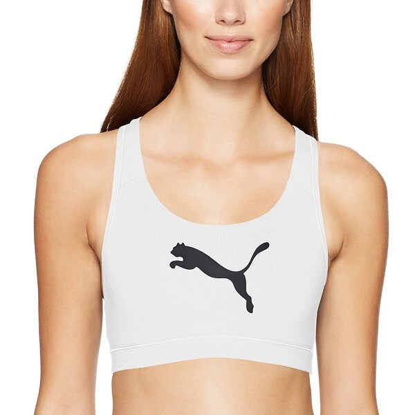 puma sports bra white