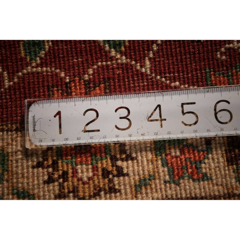 Red Floral Kazak Foyer Rug Hand-Knotted Wool Carpet - 2'0" x 3'0"