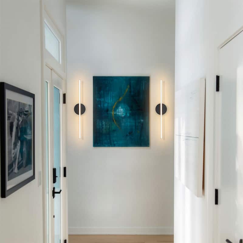 Modern 1-Light Dimmable LED Linear Bathroom Vanity Light