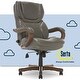 preview thumbnail 1 of 75, Serta Conway Big and Tall Executive Office Chair with Wood Accents Grey