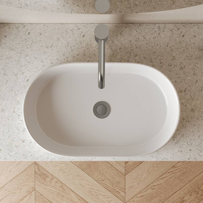 Modern Single Hole Bathroom Faucet,Deck Mount Sink Faucet