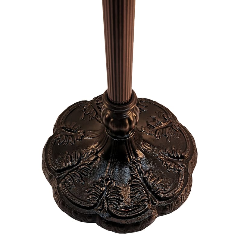 Tiffany Style Floor Lamp 62" Tall Stained Glass Tulip Amora Amora Lighting