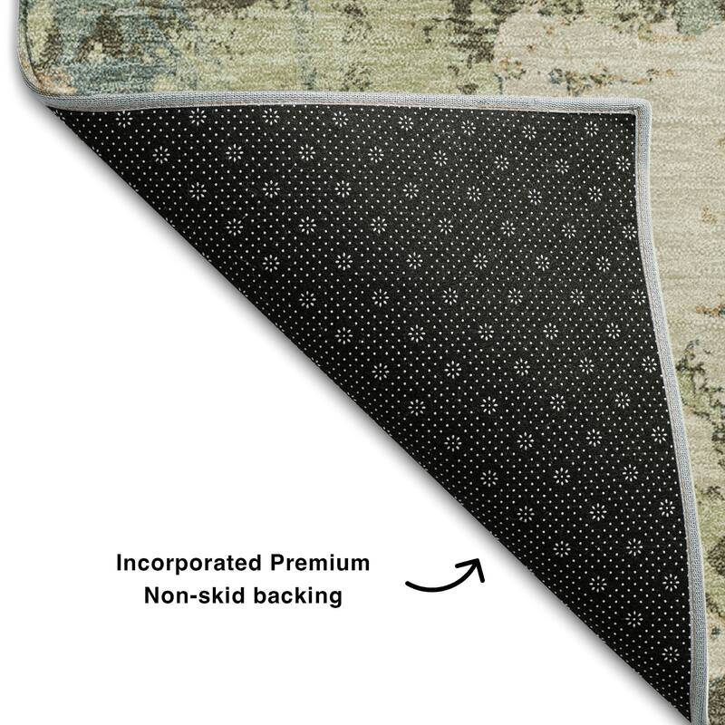 Premium Washable Super Soft Abstract Floral Mayfield Rug