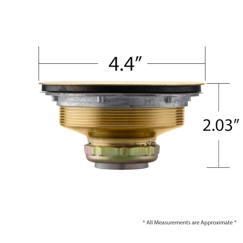 Luxier KS01 3-1/2 in. Drop-In Kitchen or Bar Sink Basket Strainer