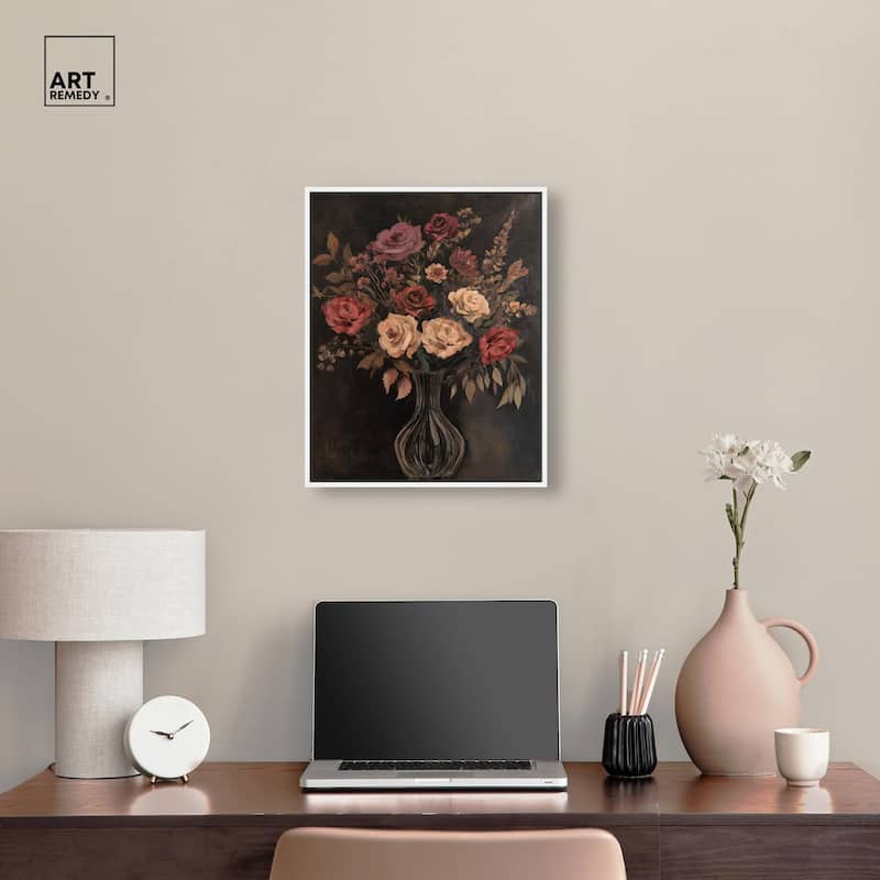 Smoldering Bouquet Canvas by Art Remedy