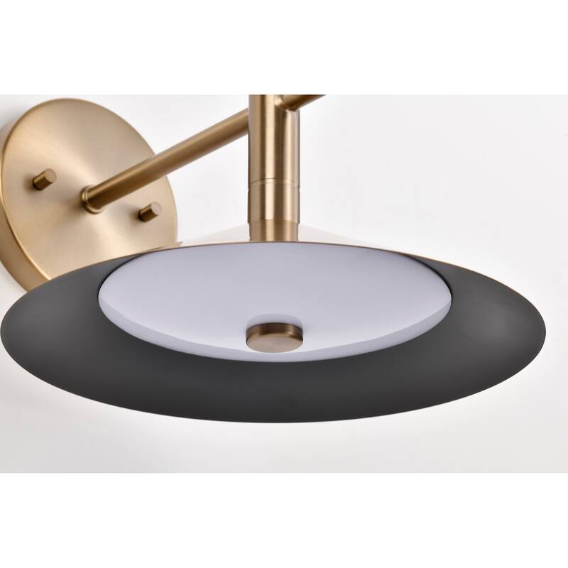 Corrine 10 Inch LED Wall Sconce Burnished Brass 3K/4K/5K CCT Selectable - Burnished Brass