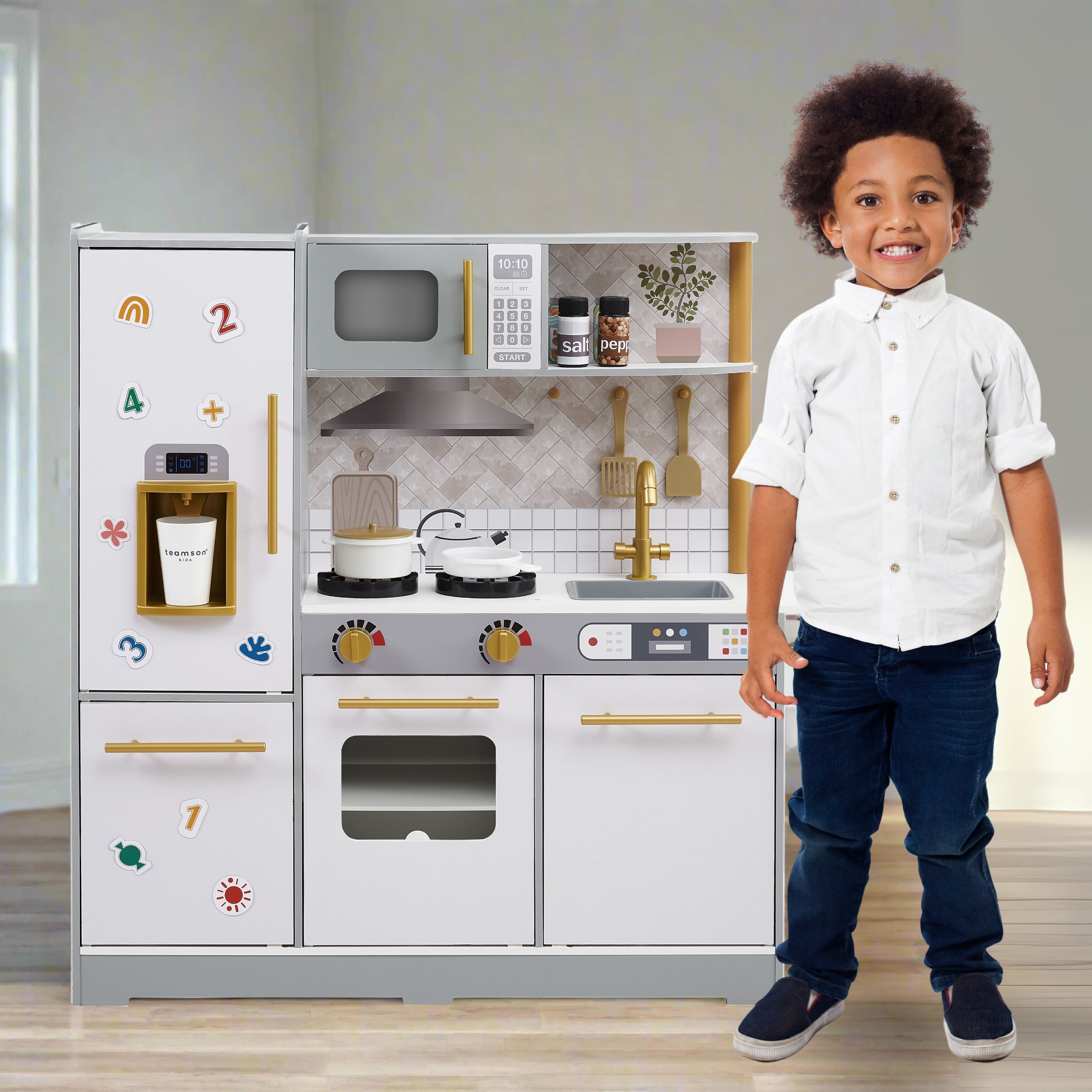 Teamson Kids Little Chef Springfield Play Kitchen Accessories White