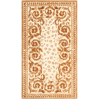 SAFAVIEH Handmade Naples Yanne Traditional Oriental Scrolls Wool Rug