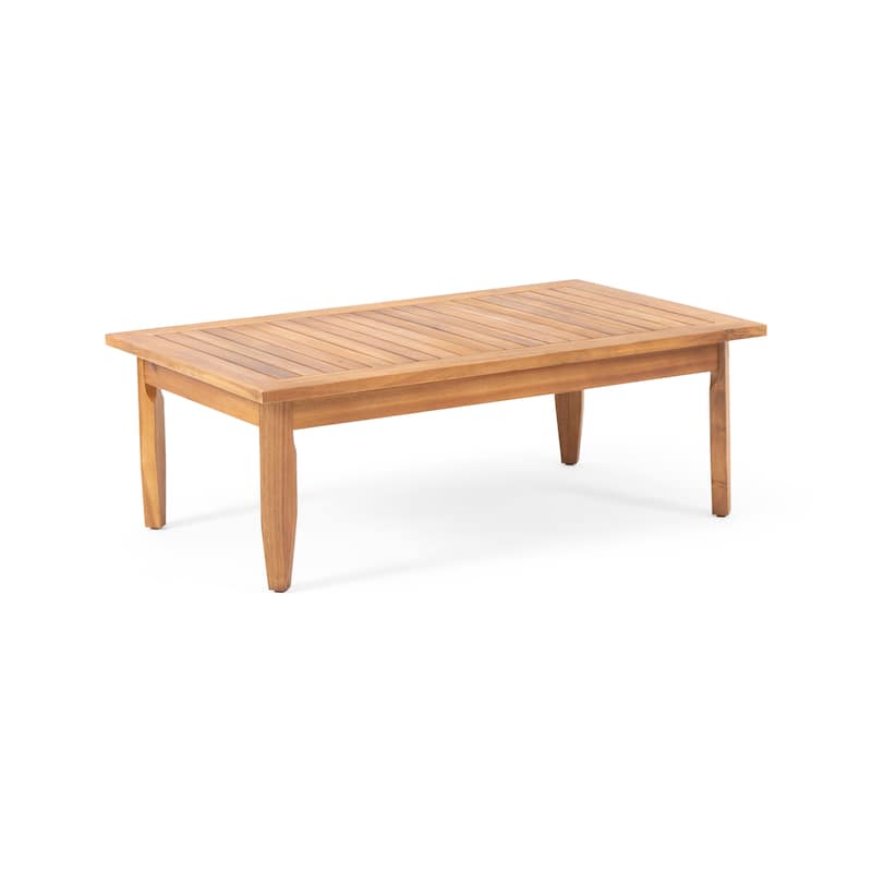 Aston Acacia Wood Outdoor Loveseat Set by Christopher Knight Home