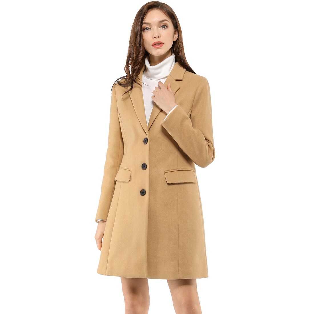 tan winter coats womens