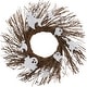 preview thumbnail 1 of 8, Haunted Hill Farm 20-In. Battery-Operated Natural Twig Wreath with LED Lights and Spooky Ghosts