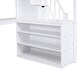 preview thumbnail 18 of 34, Contemporary Design Full Size Wood Loft Bed with Built-in L-Shaped Desk,3-Tier Storage Shelves and Storage Staircase