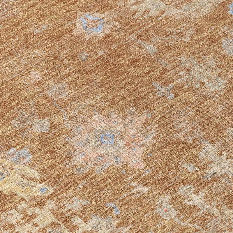 Machine Washable Indoor/ Outdoor Vintage Traditional Chantille Rug