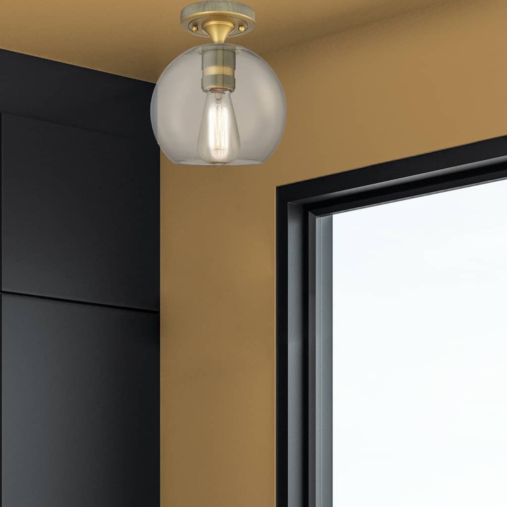 Innovations Lighting Downtown Urban - Crown Point - 1 Light 8" Athens Flush Mount Light