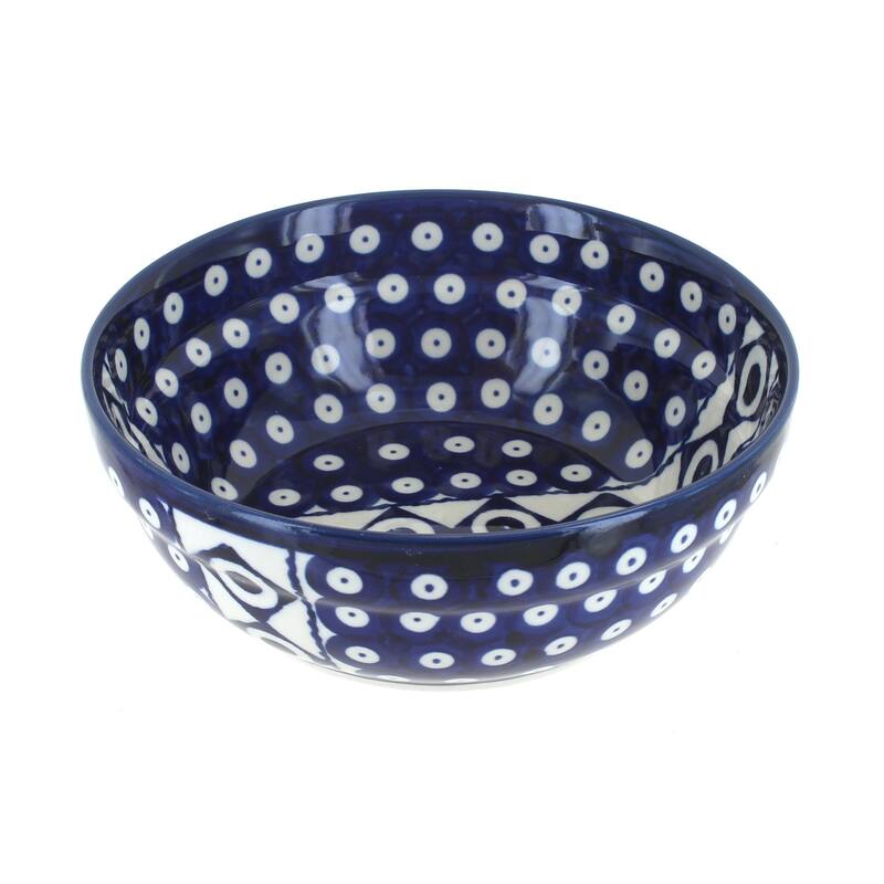 Blue Rose Polish Pottery Zaklady Cereal Bowl
