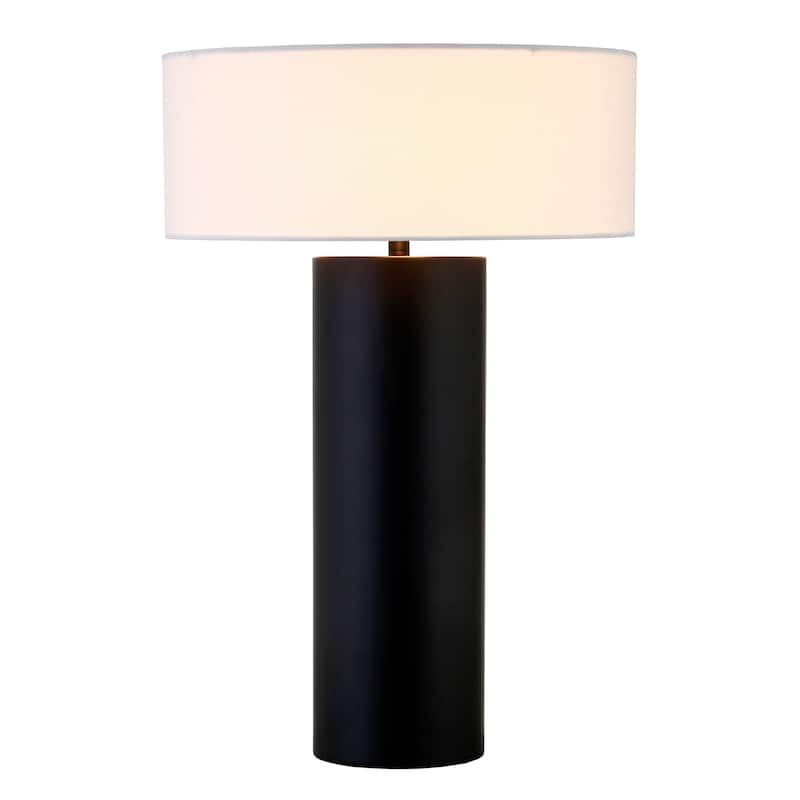 Wells 24" Tall Table Lamp with Fabric Shade - 24" Tall