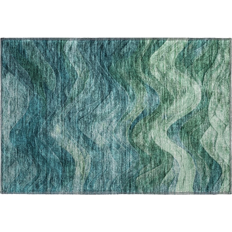 Premium Washable Super Soft Modern Waves Mayfield Rug