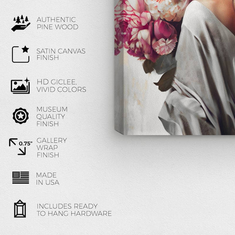 Wynwood Studio Fashion and Glam Everleigh Gray and Traditional Wall Art Canvas Print