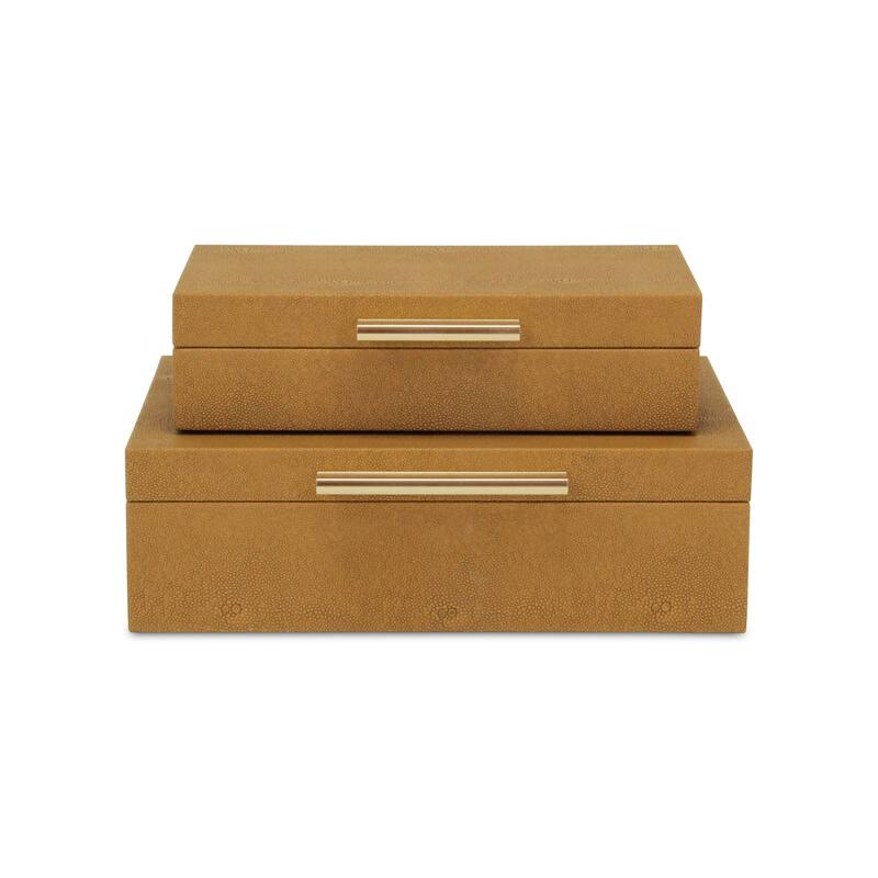 Lusan Black Vinyl Decorative Box Set
