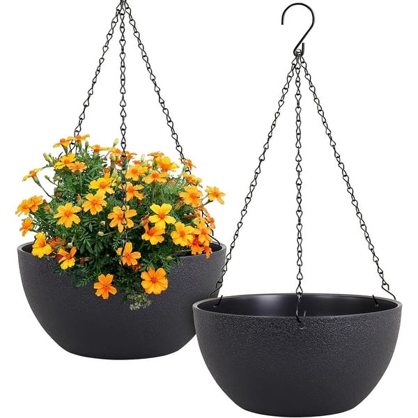 12 inch Large Hanging Planters for Indoor Outdoor Plants - 12inch 2pcs -  Bed Bath & Beyond - 42906294