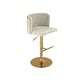 preview thumbnail 48 of 46, Swivel Bar Stools Set of 2, Modern PU Bar Stools with Backs - Counter Height