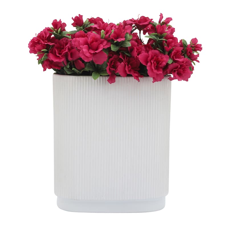 Sagebrook Home's Ceramic Vase - Elegant Centerpiece, Perfect for Modern Living Spaces
